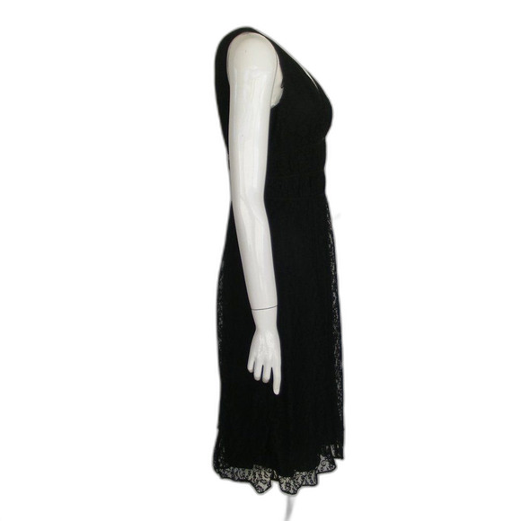ADRIANNA PAPELL Lace Dress, 8, Evening/Cocktails, Black, Sleeveless, V-neck - Picture 7 of 13